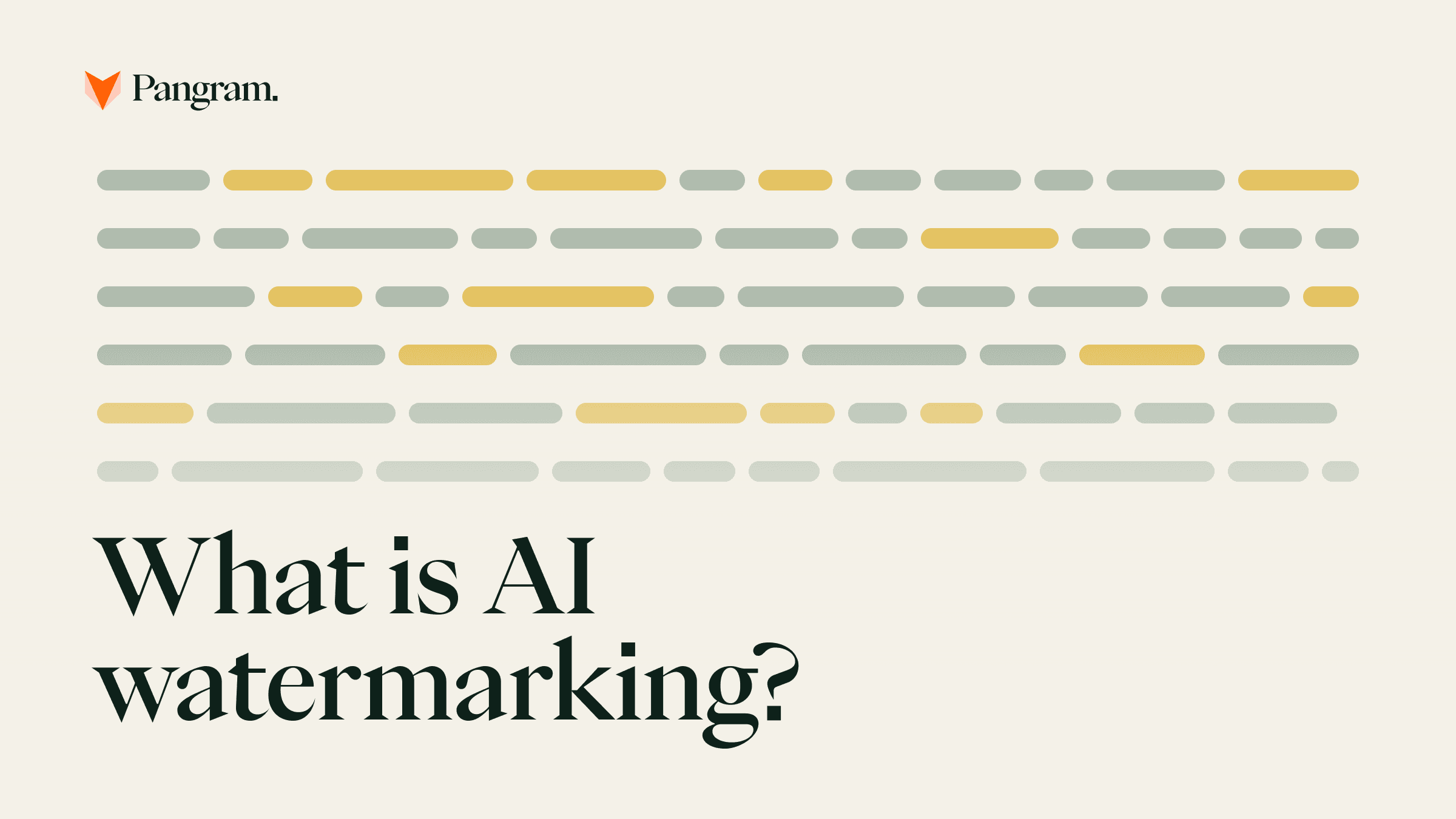What is AI watermarking?