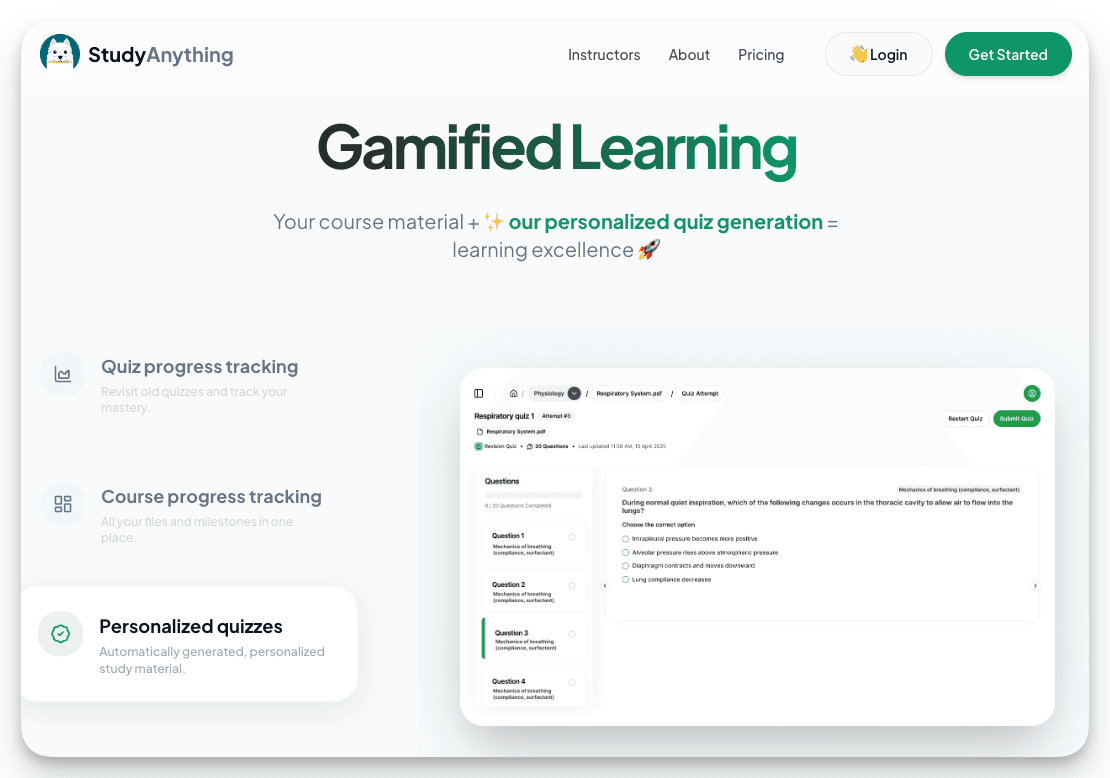 StudyAnything - AI For Schools