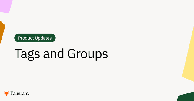 Presentación de las etiquetas y los grupos