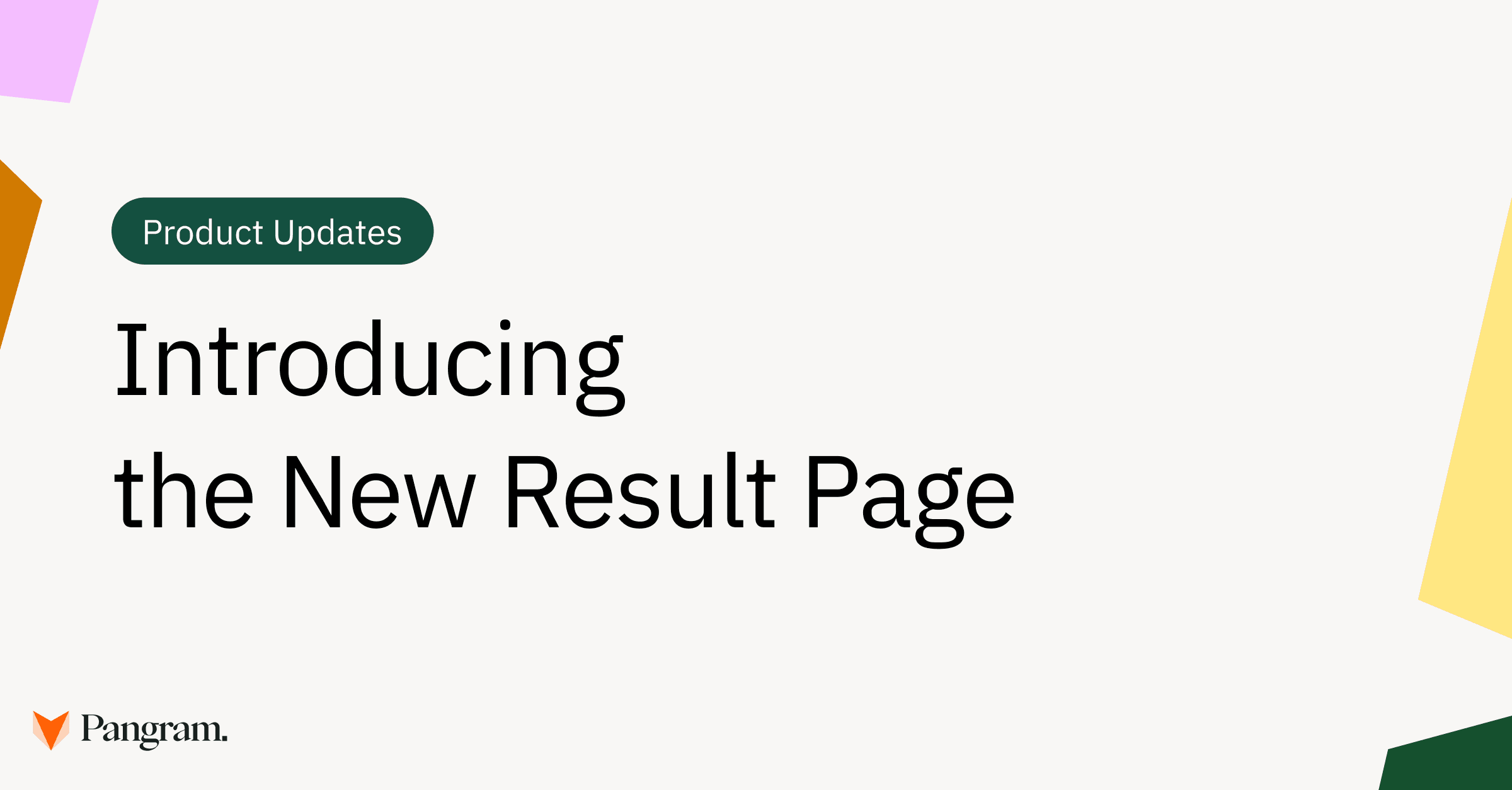 Introducing the New Result Page