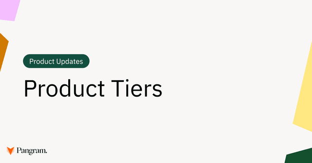 Nuevos niveles de productos de Pangram