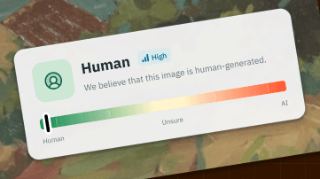 Resultado del pangram: «Human», alto nivel de confianza